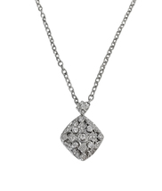 Barry Kronen 18K White Gold Diamond Pendant Necklace - £2,988.15 GBP