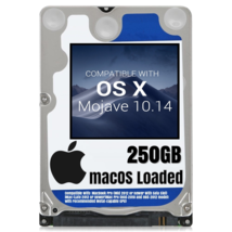 macOS Mac OS X 10.14 Mojave Preloaded on 250GB Sata HDD - $24.99