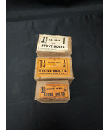 Vintage Lot Of 3 Stove Bolts Hardware In Original Full Boxes - $25.36 CAD