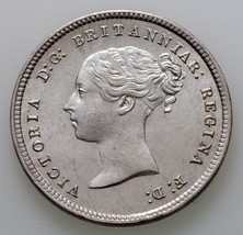 1871 Great Britain 4 Pence Silver Coin KM 732 Prooflike - $98.01