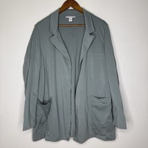 Athleta Modern Blazer Jacket Sage Green Longline Stretch Size 18 Plus - $34.00