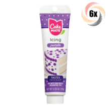 6x Tubes Cake Mate Decorating Icing | Purple | 4.25oz | Tastes Delicious - £27.39 GBP