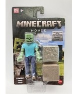Minecraft Movie Mattel Zombie Action Figure 2024 Character Toy New - $371.86 MXN