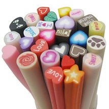 Bluemoona 50 PCS - Mixed Love Fimo Polymer Clay Spacer strip - £4.43 GBP