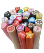 Bluemoona 50 PCS - Mixed Love Fimo Polymer Clay Spacer strip - $5.55