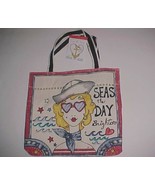 Brighton Stowaway Seas The Day Sailor Beach Tote 14.5&quot; x 15.5&quot; x 8&quot; New NWT - $34.88