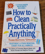 How to Clean Practically Anything by Consumer Reports Books 1992 Paperback - £3.54 GBP