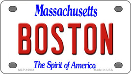 Boston Massachusetts Novelty Mini Metal License Plate Tag - $14.95