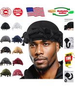 Vintage Twist Halo Turban - Satin Lined Durag with Braided Tail, 21.25&#39;&#39;... - $21.25 CAD