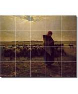 Jean Millet Country Painting Ceramic Tile Mural BTZ06070 - $200.00+