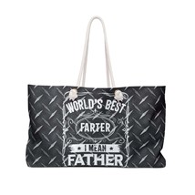 Personalised/Non-Personalised Weekender Bag, Worlds Best Father, Weekender Bag,  - £39.17 GBP