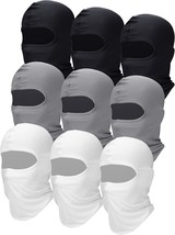 Satinior 9 Pcs Ski Mask For Men Full Face Cover Uv Sun Protection Cooling - £33.35 GBP