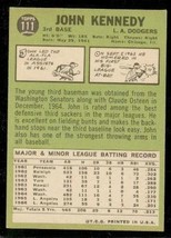 1967 Topps Baseball Card John Kennedy Los Angeles Dodgers #111 - £3.90 GBP
