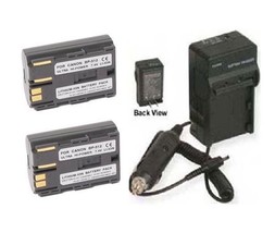 2x Batteries + Charger for Canon Digital Rebel DS6041, Canon Pro90 IS, P... - £21.22 GBP