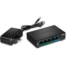 TRENDnet 5-Port Gigabit PoE+ Switch, Camera DIP Switch extends PoE+ 200m (656 ft - £69.42 GBP+