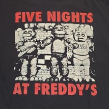 FIVE NIGHTS AT FREDDYS Men&#39;s XL Black T Shirt short sleeve - $13.55