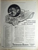 1919 Thermoid Rubber CO-HARDY-UNIVERSAL JOINT-Tire Brake Lining Antique Print Ad - $12.80