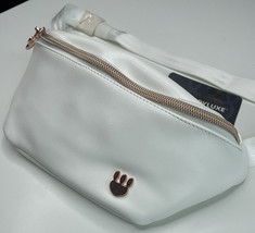 NWT kadyluxe Athlesiure fanny pack white leather rose gold F12 - £41.92 GBP