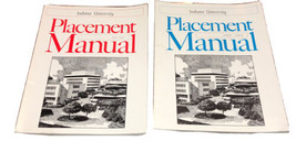 Indiana University 1991-1992 &amp; 1992-1993 Set Of Placement Manuals  - £18.34 GBP