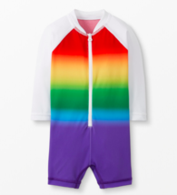 Nwt Hanna Andersson Rainbow Sunblock Rash Guard Suit Swimsuit Sz 12-18 Months - £15.34 GBP