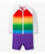 NWT HANNA ANDERSSON Rainbow Sunblock Rash Guard Suit Swimsuit Sz 12-18 m... - £15.09 GBP