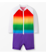 NWT HANNA ANDERSSON Rainbow Sunblock Rash Guard Suit Swimsuit Sz 12-18 m... - $19.19