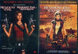 Resident Evil 1- 2- 3- Trilogy- Apocalypse- Extinction- New 3 DVDs-
show orig... - £13.18 GBP