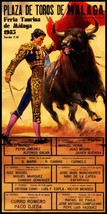 Bullfighting - Plaza De Toros De Malaga #10 Canvas Art Poster 12&quot;x 24&quot; - £19.54 GBP