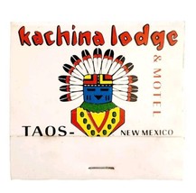 Kachina Lodge Motel Best Western Vintage Matchbook Unstruck Taos New Mexico E77 - £11.79 GBP