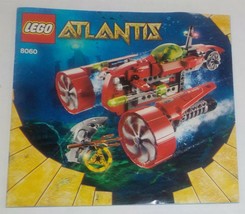 LEGO Atlantis Typhoon Turbo Sub 8060 Instruction Manual Only LBX1 - £3.88 GBP