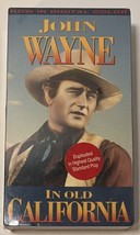 In Old California VHS 1992 John Wayne Binnie Barnes Colorized 1942 Western NEW - $8.95