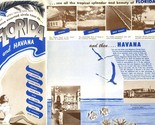 1954 Florida and Havana Cuba Escorted Circle Tour Brochure - $19.78