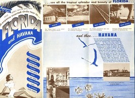 1954 Florida and Havana Cuba Escorted Circle Tour Brochure - £15.44 GBP