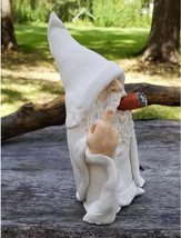 Garden Gnome Wizard Gnome 3D Dwarves Polyresin Outdoor Sculpture Middle Finger G - £19.82 GBP