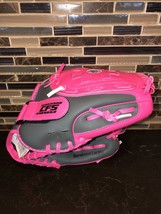 FRANKLIN Girls Pink Gray Contour Fit Baseball Glove RTP 22700P3 Durabond Lacing - $19.34