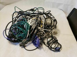 Huge lot of USB, Power Cord, Network Wire, Computer Wire Lot - £11.63 GBP
