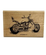 Motorcycle Rubber Stamp By Stampin Up! Handcrafted Wood Block With Clear... - £8.89 GBP