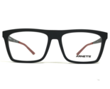 Arnette Eyeglasses Frames MURAZZI 7174 01 Matte Black Red Square 55-16-145 - $27.83