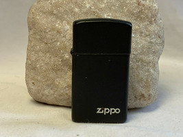 1994 Slim Zippo Matte Black Lighter Smoking Camping Fire Survival Accessory - £39.87 GBP