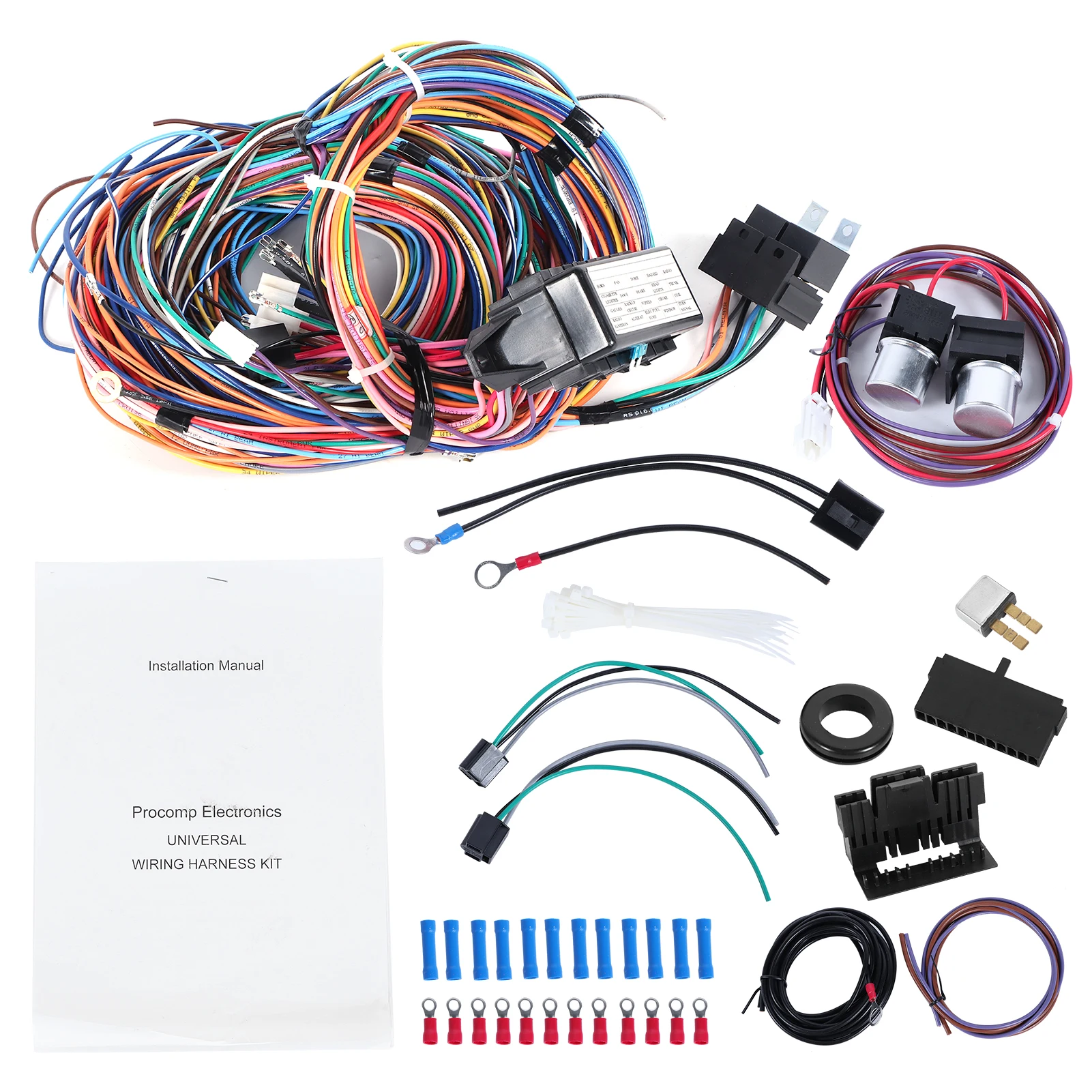Universal Wiring Harness 20 Circuits Wire Harness 20 Circuit Harness Wiring Harn - £516.40 GBP