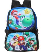 Mario Flying Yoshi Backpack with Luigi Yoshi Wario 17&quot; with adjustable s... - £20.43 GBP