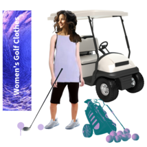 Women&#39;s Golf Clothes Purple Tank Top By Satva - £39.22 GBP