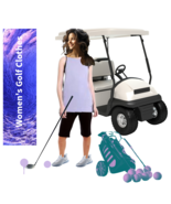 Women&#39;s Golf Clothes Purple Tank Top By Satva - £39.39 GBP