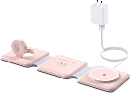 Charging Station For Apple Multiple Devices: 3 In 1 Foldable Magnetic Wireless - £43.23 GBP