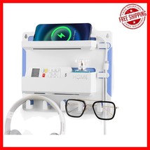 Dual-Compartment Bedside Shelf Organizer with Versatile Installation Opt... - $426.68 MXN