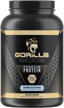 Gorilla Mode Premium Whey Protein - Vanilla Ice Cream / 25 Grams of Whey Protein - £70.97 GBP