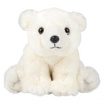 New POLAR BEAR 8 inch Stuffed Animal Plush Toy WHITE - $11.26
