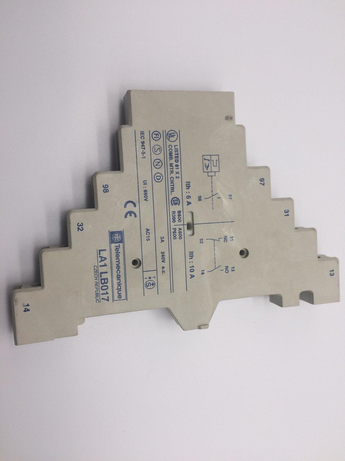  Telemecanique LA1-LB017 Auxiliary Contact Block  - $9.60