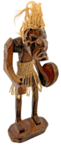 Vintage Primitive Hand Carved Tribal Man VooDoo Figure Statue North Caro... - $74.24