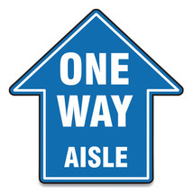GN1 17 in. Slip-Gard Social Distance Floor Signs Blue - $87.59